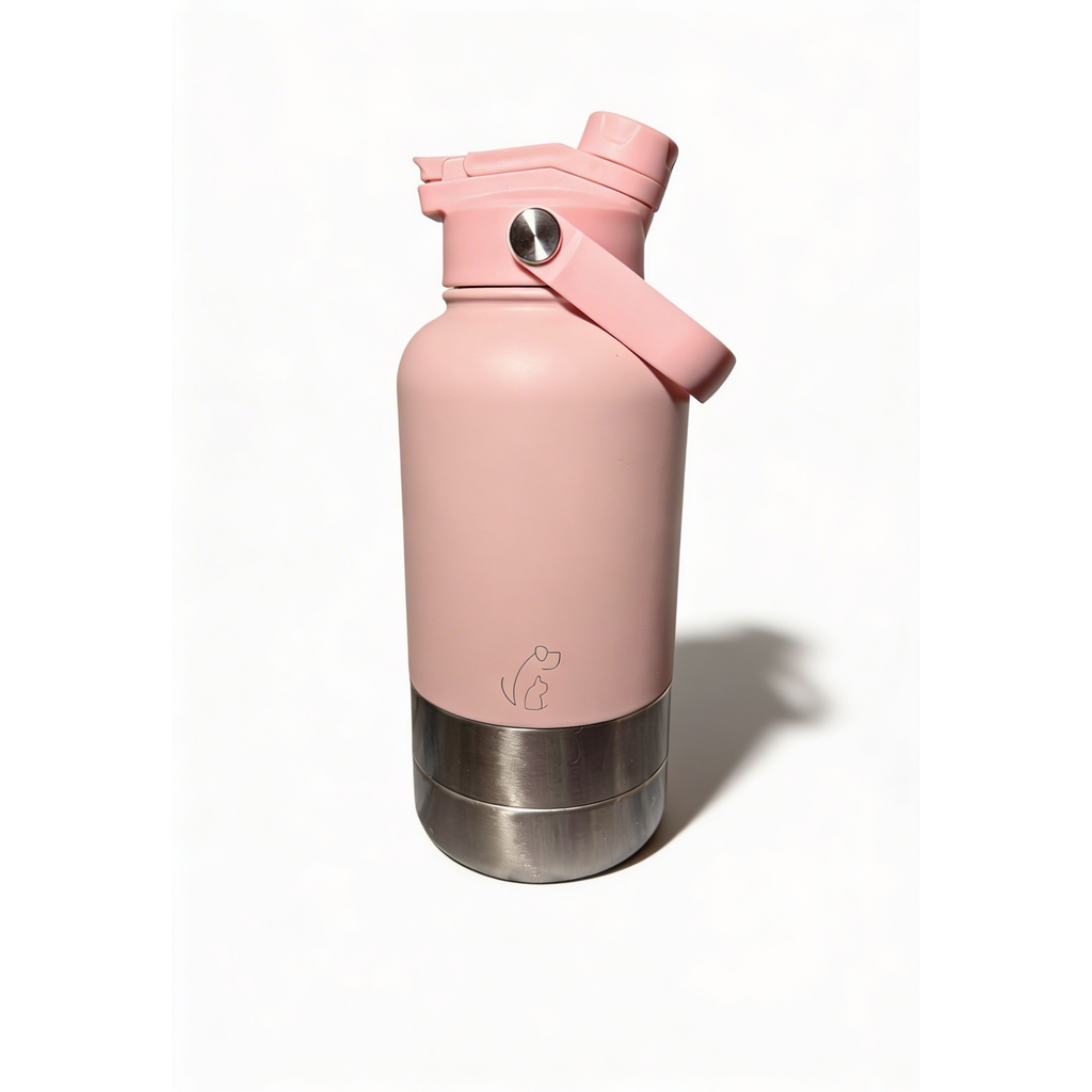 Botella Pawbonds Duo 1L Rosada