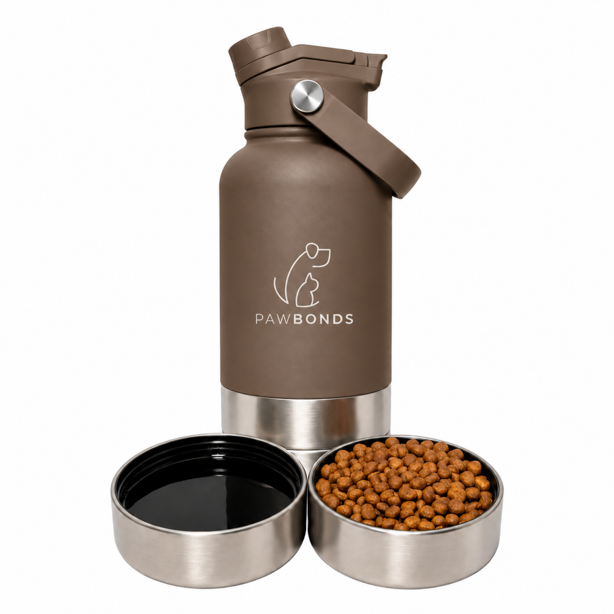 Botella Pawbonds Duo 1L Café Moka