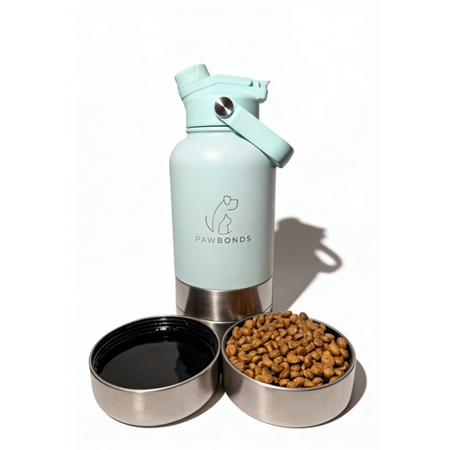 Botella Pawbonds Duo 1L Celeste