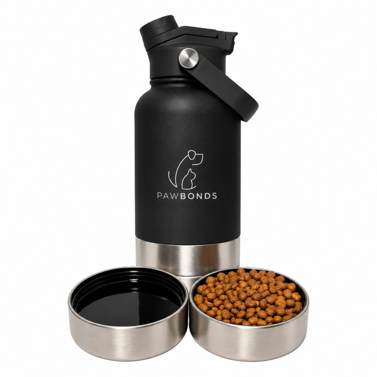 Botella Pawbonds Duo 1L Negro Onyx
