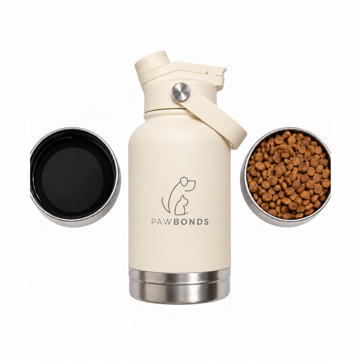 Botella Pawbonds Duo 1L Crema
