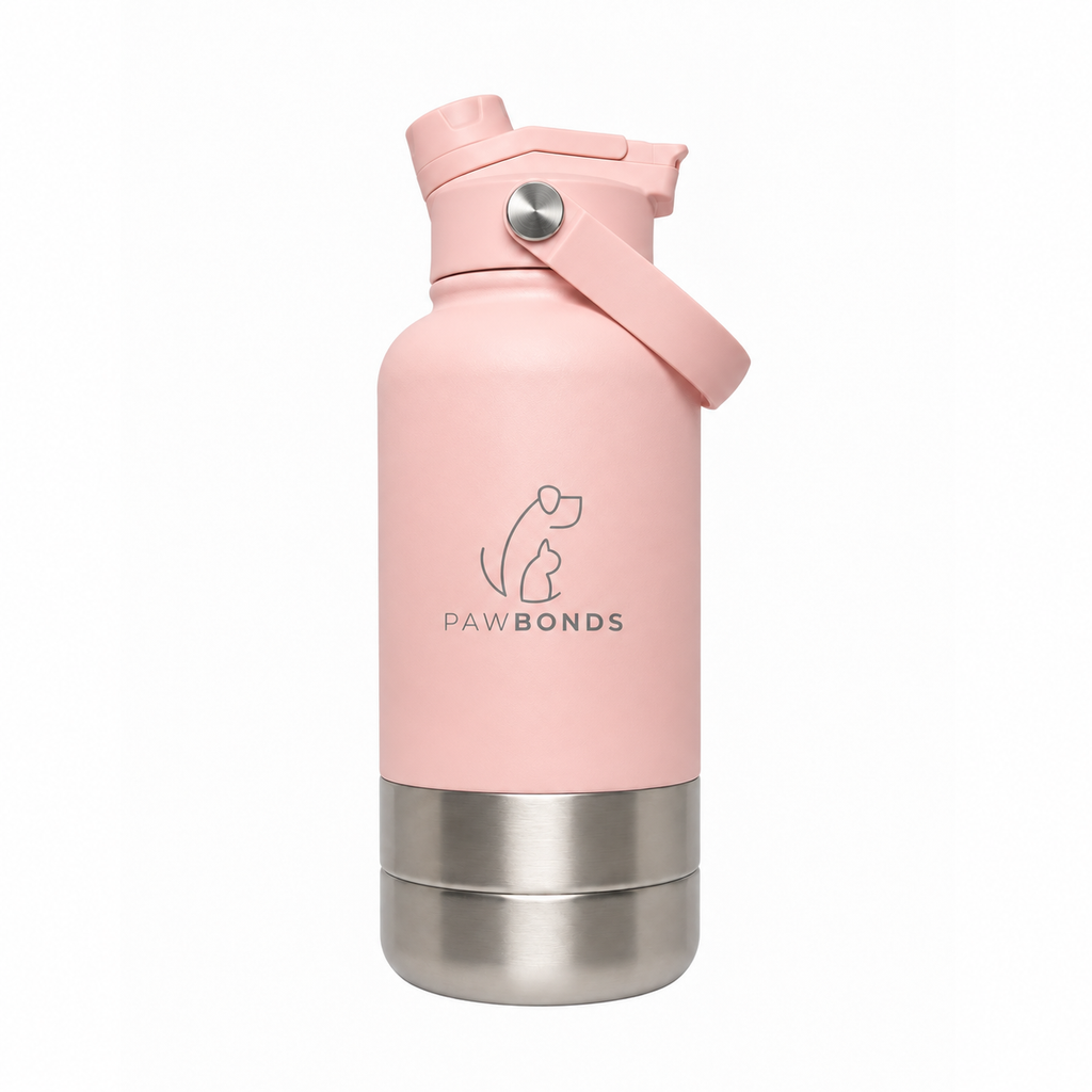 Botella Pawbonds Duo 1L Rosa Nácar