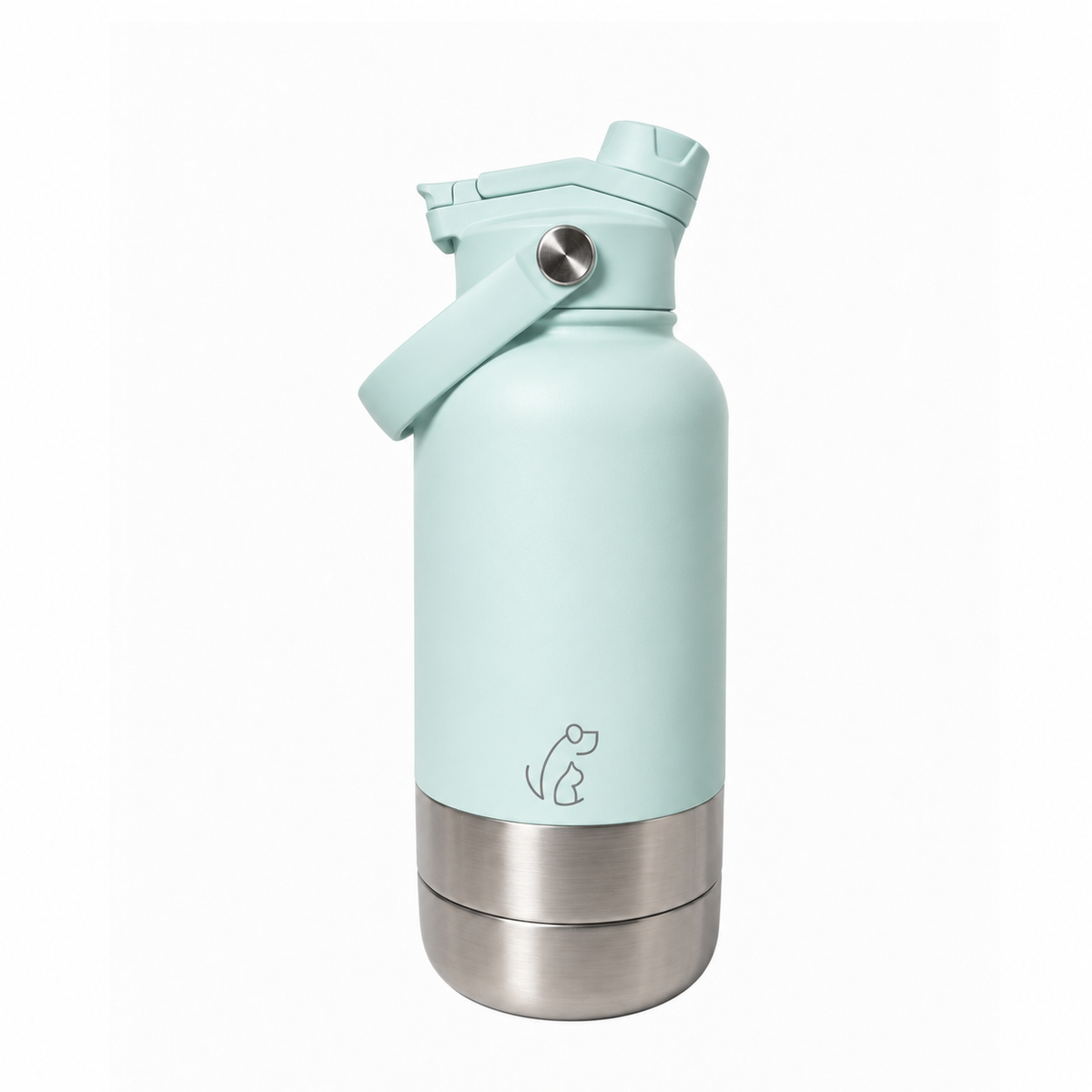 Botella Pawbonds Duo 1L Turquesa Pastel