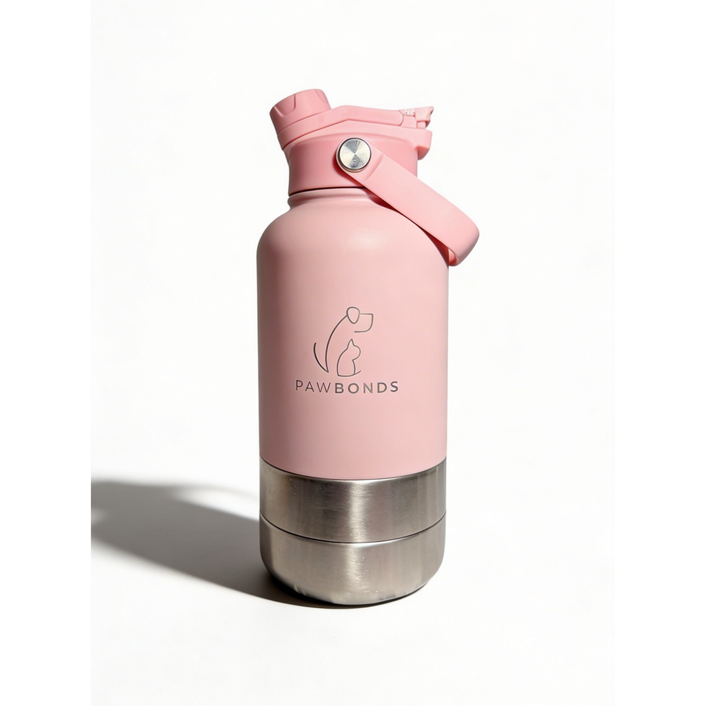 Botella Pawbonds Duo 1L Rosada
